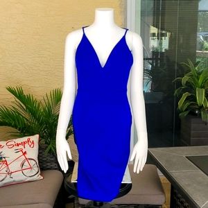 Blue midi dress